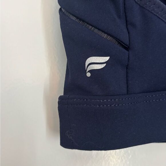 Fabletics Non padded Criss Cross Navy Blue Sports Bra - Picture 3 of 3